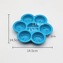 Smile Pattern Silicon Ice Cube Tray Ice Mold, Random Color Delivery