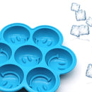 Smile Pattern Silicon Ice Cube Tray Ice Mold, Random Color Delivery
