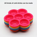 Smile Pattern Silicon Ice Cube Tray Ice Mold, Random Color Delivery
