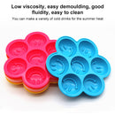 Smile Pattern Silicon Ice Cube Tray Ice Mold, Random Color Delivery
