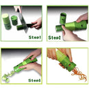 Green Veggie Twister Easy Fruit Vegetable Cutter Slicer Utensil Processing Device(Green)