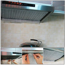 45 x 60cm Kitchen Exhaust Fan Air Filter Oil Smoke Dust Filter with Magic Tape(White)