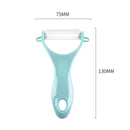 20 PCS T Shaped Ceramic Skin Peeler with Durable ABS Handle, Randow Color Delivery
