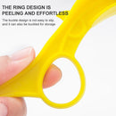 Stainless Steel Blade Plastic Handle Creative Peeler Rotating Style Fruit Knife (Random Color Delivery)