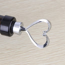 Creative Heart Design Wine Bottle Stopper(Silver)