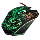 Estone X5 USB 6 Buttons 3600 DPI Wired Optical Gaming Mouse for Computer PC Laptop(Black)