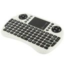 2.4GHz Mini Wireless Keyboard Mouse Combo with Touchpad & USB Receiver, English Keyboard / Russian Keyboard(White)