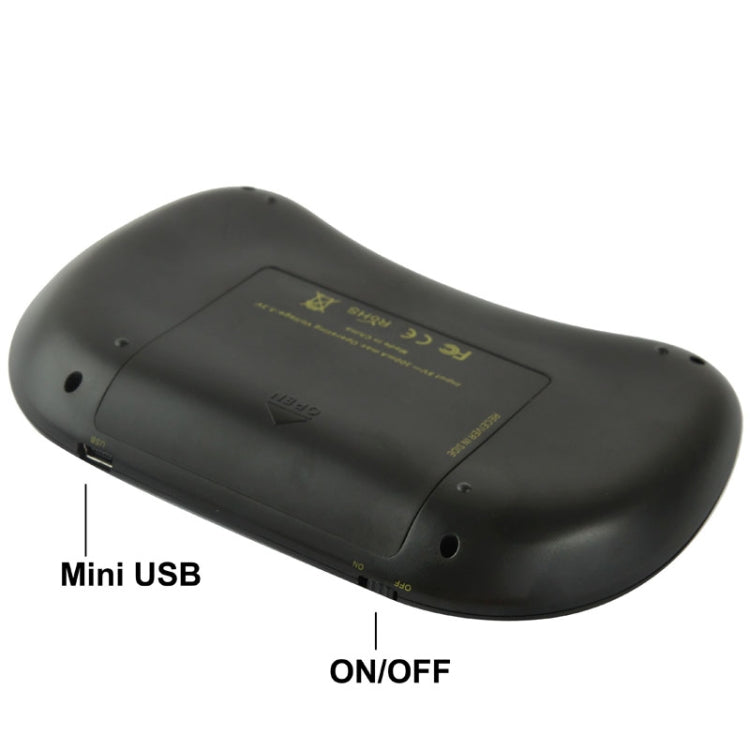 UKB-5400-RF 2.4GHz Mini Wireless Keyboard Mouse Combo with Touchpad & USB Receiver, English Keyboard / Russian Keyboard(Black)