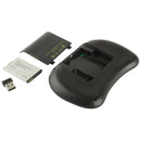 UKB-5400-RF 2.4GHz Mini Wireless Keyboard Mouse Combo with Touchpad & USB Receiver, English Keyboard / Russian Keyboard(Black)