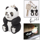 Panda Style Key Chain with Light & Sound Effects(Black)