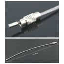 Outdoor Camping Multifunctional Steel Wire Rope Ring / Stainless Steel Wire Key Chain(Silver)