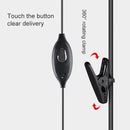 Handheld Transceiver Earphone for Walkie Talkies, 3.5mm + 2.5mm Plug(Black)
