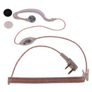 Handheld Transceiver Earphone for Walkie Talkies, 3.5mm + 2.5mm Plug