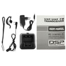 BAOFENG UV-5R Professional Dual Band Transceiver FM Two Way Radio Walkie Talkie Transmitter(Black)