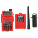 BAOFENG UV-5R Professional Dual Band Transceiver FM Two Way Radio Walkie Talkie Transmitter(Red)
