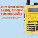 BAOFENG UV-5R Professional Dual Band Transceiver FM Two Way Radio Walkie Talkie Transmitter(Yellow)