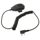 Baofeng Clip-on Speaker Microphone for Walkie Talkies, 3.5mm + 2.5mm Earphone + Mic Plug(Black)