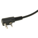 Baofeng Clip-on Speaker Microphone for Walkie Talkies, 3.5mm + 2.5mm Earphone + Mic Plug(Black)