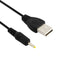 USB Male to DC 2.5 x 0.7mm Power Cable, Length: 1.2m(Black)