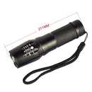 LT-SI CREE XM-L T6 5-Mode White Light LED Flashlight, 2000 LM Adjustable Focus (Black)