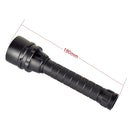5 x CREE XPE 15W Diving Flashlight, 5000 LM UV Purple Light, Diving Depth: 150m (Black)
