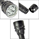 5 x CREE XPE 15W Diving Flashlight, 5000 LM UV Purple Light, Diving Depth: 150m (Black)
