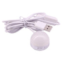 2W USB LED Light Bulb with Magnetic & Cable, USB-2W-WW 5V 140-150Lumens 6 LED