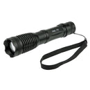 LT-QT CREE XM-L T6 White Light LED Flashlight, 5-Mode 1800 LM Adjustable Focus Flashlight(Black)