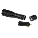 LT-QT CREE XM-L T6 White Light LED Flashlight, 5-Mode 1800 LM Adjustable Focus Flashlight(Black)