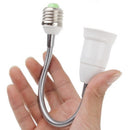 E27 to E27 Extend Extension Adapter for Light Lamp, Length: 23cm(White)