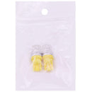 2 PCS T10 1.5W 60LM 1 LED Yellow COB LED Brake Light for Vehicles, DC12V(Yellow)
