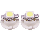 2 PCS B8.4 White Light 0.2W 12LM 1 LED SMD 5050 LED Instrument Light Bulb Dashboard Light for Vehicles, DC 12V(White)