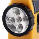 Solar Power Dynamo Hand Cranked Lantern Rescue Light , Multi-function Outdoor Emergency 5 LED Flashlight with AM / FM Radio