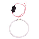 60mm 5W 180LM Angel Eyes Circles Car Headlight White Light COB LED Lights for Vehicles, DC 12-24V