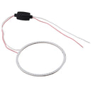 90mm 5W 180LM Angel Eyes Circles Car Headlight COB LED Lights for Vehicles, DC 12-24V (Green Light)