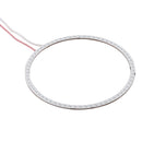 90mm 5W 180LM Angel Eyes Circles Car Headlight COB LED Lights for Vehicles, DC 12-24V (Red Light)