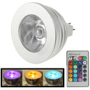 MR16 3W RGB Flash LED Light Bulb , Luminous Flux: 240-270lm, with Remote Controller