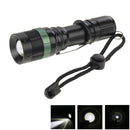 LT 1 x Cree Q5 White Light LED Flashlight , 500 LM 3-Mode Retractable Lamp(Black)