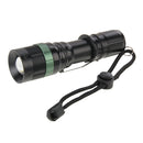 LT 1 x Cree Q5 White Light LED Flashlight , 500 LM 3-Mode Retractable Lamp(Black)