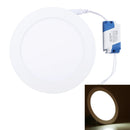 12W 17cm Round Panel Light Lamp with LED Driver, 60 LED SMD 2835, Luminous Flux: 860LM, AC 85-265V, Cutout Size: 15.3cm (Natural White)