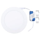 12W 17cm Round Panel Light Lamp with LED Driver, 60 LED SMD 2835, Luminous Flux: 860LM, AC 85-265V, Cutout Size: 15.3cm(White Light)
