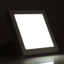 18W 22.5cm Square Panel Light Lamp with LED Driver,, 90 LED SMD 2835, Luminous Flux: 1480LM, AC 85-265V, Surface Mounted(White Light)