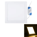 18W 22.5cm Square Panel Light Lamp with LED Driver,, 90 LED SMD 2835, Luminous Flux: 1480LM, AC 85-265V, Surface Mounted(Warm White)