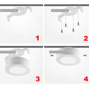 18W 22.5cm Square Panel Light Lamp with LED Driver,, 90 LED SMD 2835, Luminous Flux: 1480LM, AC 85-265V, Surface Mounted(Warm White)