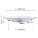AC 85-265V 18W 1480LM 20cm Round Glass Panel Light Lamp with LED Driver, Cutout Size: 16.5cm(White Light)