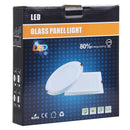 AC 85-265V 18W 1480LM 20cm Round Glass Panel Light Lamp with LED Driver, Cutout Size: 16.5cm(White Light)