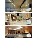 AC 85-265V 18W 1480LM 20cm Round Glass Panel Light Lamp with LED Driver, Cutout Size: 16.5cm(Warm White)