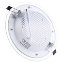 AC 85-265V 18W 1480LM 20cm Round Glass Panel Light Lamp with LED Driver, Cutout Size: 16.5cm(Warm White)