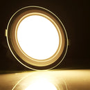 AC 85-265V 18W 1480LM 20cm Round Glass Panel Light Lamp with LED Driver, Cutout Size: 16.5cm(Warm White)