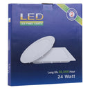 24W LED 29.5cm Round Panel Light Lamp with LED Driver, 120 LED SMD 2835, Luminous Flux: 1848LM, AC 85-265V, Cutout Size: 28.5cm